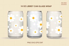 Daisy Libbey Can Glass SVG| Retro Flowers SVG Product Image 3