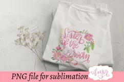 Sister of the groom sublimation design, wedding sublimation Product Image 2