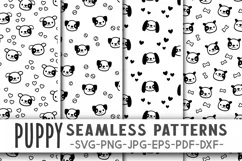 Puppy pattern svg Cute dog svg Dog digital paper pack Pets Product Image 1