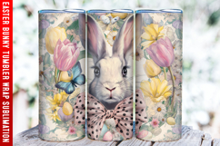 Easter Bunny Tumbler Wrap | 20oz Straight &amp; Tapered Tumbler Product Image 1