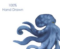 Watercolor clipart. Octopus and Jellyfish clipart. Product Image 3