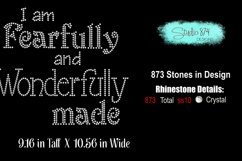 Faith Rhinestone SVG Template - Fearfuly and Wonderfully Mad Product Image 3