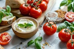 Spread of fresh ingredients awaits someone to enjoy them Product Image 1