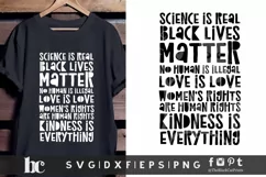 Science Is Real SVG |Love Is Love SVG | Black Lives Matter Product Image 1