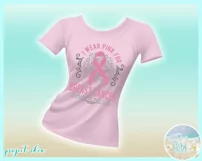 I WEAR PINK for Breast Cancer Awareness Mandala SVG Product Image 2