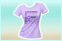 I WEAR PURPLE ADD ADHD Awareness SVG DXF EPS PNG PDF files Product Image 2