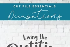 Dietitian SVG - a Living the Dietitian Life svg for crafters Product Image 5