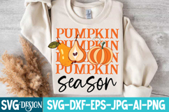 Pumpkin Season SVG Design | Pumpkin Season Sublimation SVG Product Image 2