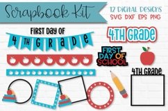 4th Grade First Day of School Scrapbook Kit Product Image 1