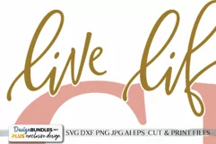 Live Life With Grace In Your Heart | Farmhouse SVG Product Image 3