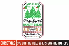 Christmas Sign Svg Design,Christmas Round Sign SVG Design Product Image 1