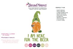 I am Here for the Beer SVG - Irish Gnome SVG Product Image 2