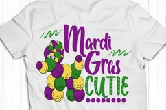 Mardi Gras Cutie SVG Kid Svg Png DXF cut file NOLA AL Product Image 2