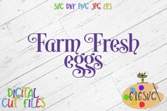 Farm Fresh Eggs SVG Product Image 1