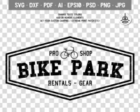 Vintage Outdoor Bike Tours Logo / Badge Templates SVG File Product Image 2