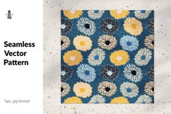 Dahlia flower seamless pattern Product Image 1