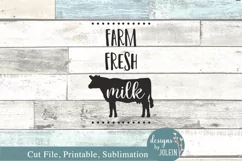 Farm Fresh Milk - SVG, Sublimation, Printable Product Image 4