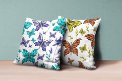 3 patterns with magical colorful butterflies digital paper Product Image 8