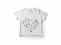 Quarantine Valentine heart clipart. Stop covid, stay home Product Image 5