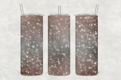 Brown Tints Hearts Sparkle Tumbler Sublimation Product Image 1