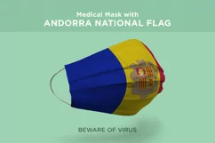 Mask with afghnistan albania algeria andorra Nation flag Product Image 3