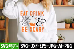 Eat Drink & Be Scary SVG Cut File,Eat Drink & Be Scary PNG Product Image 3