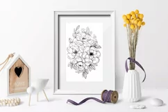 Flowers illustration / Flowers PNG / Flowers sublimation Product Image 2