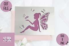 3D Fairy| Paper cutting | pop up Fairy SVG Product Image 3