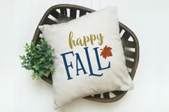 Happy Fall SVG Cut File - Fall Farmhouse SVG PNG DXF EPS Product Image 2