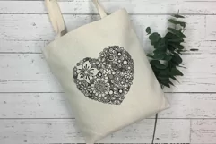 Heart SVG | Floral Heart SVG | Mothers Day SVG Product Image 2