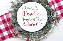 Christian SVG PNG EPS DXF Chosen SVG Blessed SVG Cut Files Product Image 3