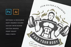 Fitness & Gym Sports Flyer Template Product Image 4