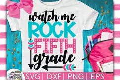 Watch Me Rock 5th Grade SVG DXF PNG EPS Cutting Files Product Image 1