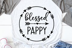 Blessed Pappy Svg, Granddad Shirt Svg, Grandfather Life Svg Product Image 1