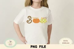 Boo pumpkin PNG file, sublimation, Halloween pumpkin png Product Image 2