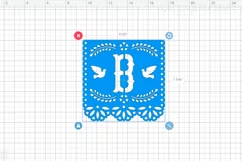 Mi bautizo banner in papel picado style, Svg file for cricut Product Image 3