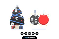 Gothic Christmas Illustrations Product Image 1