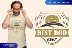 Best Dad Ever Hand Lettering SVG Product Image 1