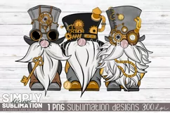 Steampunk Gnomes Sublimation Png | T-shirt Gnomes Design Product Image 1