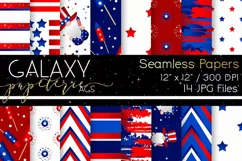 Gnome 4th of July Digital Paper - Seamless Papers Product Image 2