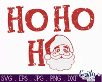 Grunge Santa | Ho Ho Ho Christmas Svg Design For Shirts Product Image 2