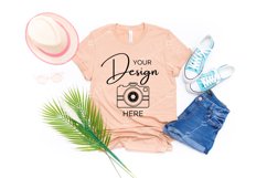 Bella Canvas 3001 Sand Dune T-shirt Mock up Summer Product Image 1