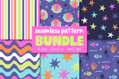 Sumer Pattern Bundle, Colorful Digital Paper, Pattern Bundle Product Image 1