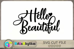Hello Beautiful Svg, Makeup Svg, Beauty Svg Product Image 1