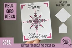 Christmas insert card design| Paper cutting | Cricut Joy svg Product Image 1