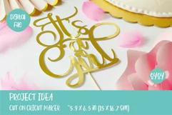 It's a Girl SVG | Cake Topper SVG | Baby Shower SVG Product Image 4