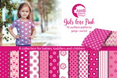 Girls love pink patterns, Girls love pink papers, AMB-817 Product Image 1