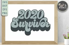 New Year 2021 Retro SVG - PNG, DXF, SVG, EPS, Cut File Product Image 1