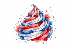 Whipped Cream 4th of July Clipart Product Image 1