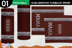 Mama Football 20 Oz. Skinny Tumbler Product Image 3